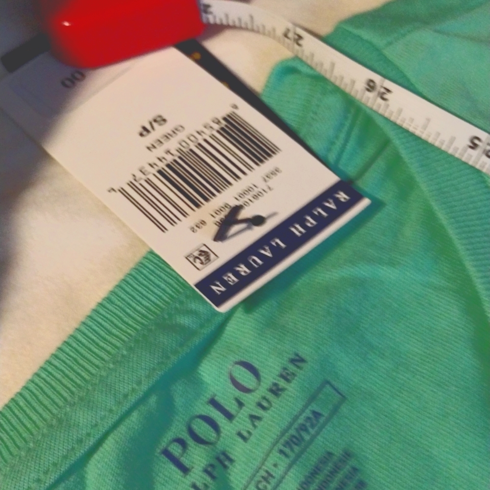 NWT❤️🔥POLO by Ralph Lauren V-Neck T-shirt Men's Large & Small💚 - Picture 9 of 11